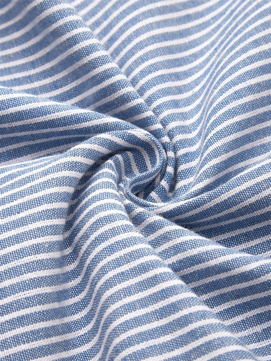 Lenna | Striped Cotton Midi Dress