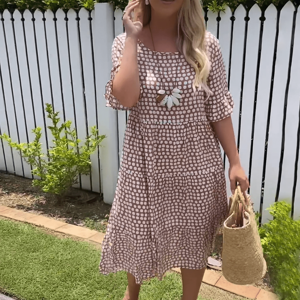 LYNDEN | Breezy Midi Dress with Everyday Elegance