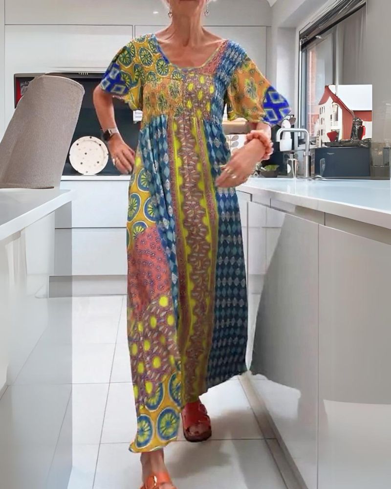 Marella | Colorful Bohemian Dress