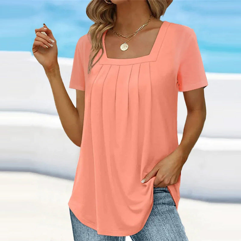 Eliette | Pleated Summer Blouse