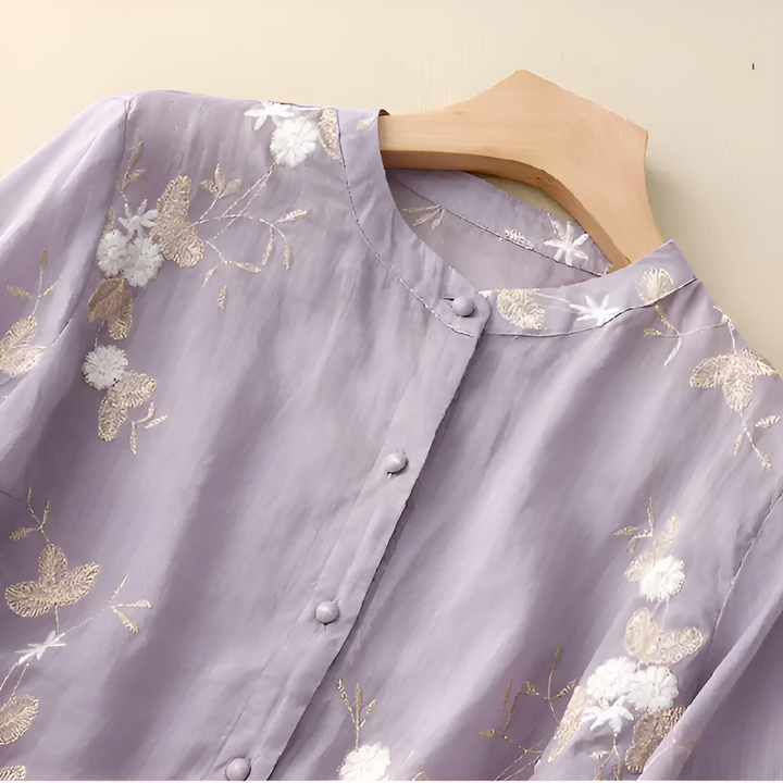 SERENA | Embroidered Blouse with Romantic Detail