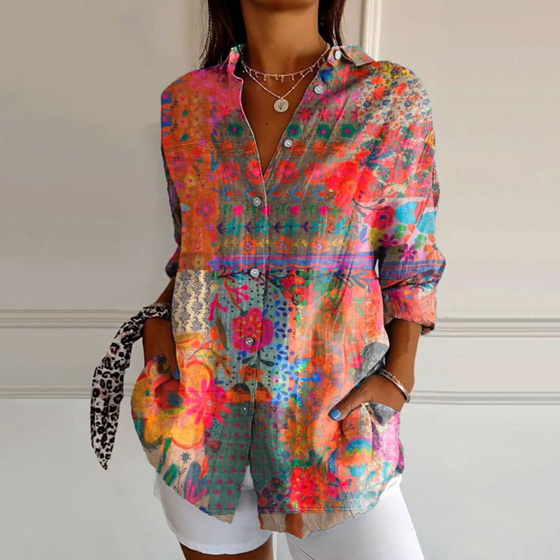 Dakota | Vintage Floral Print Blouse