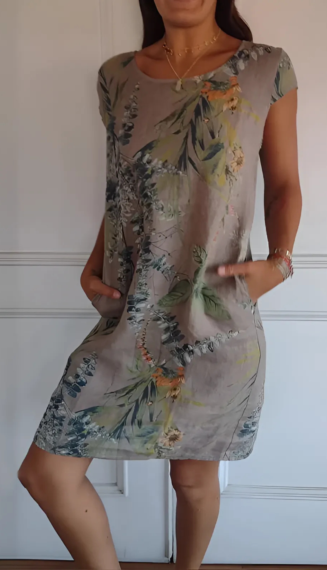 Anne | Comfy Round Neck Dress