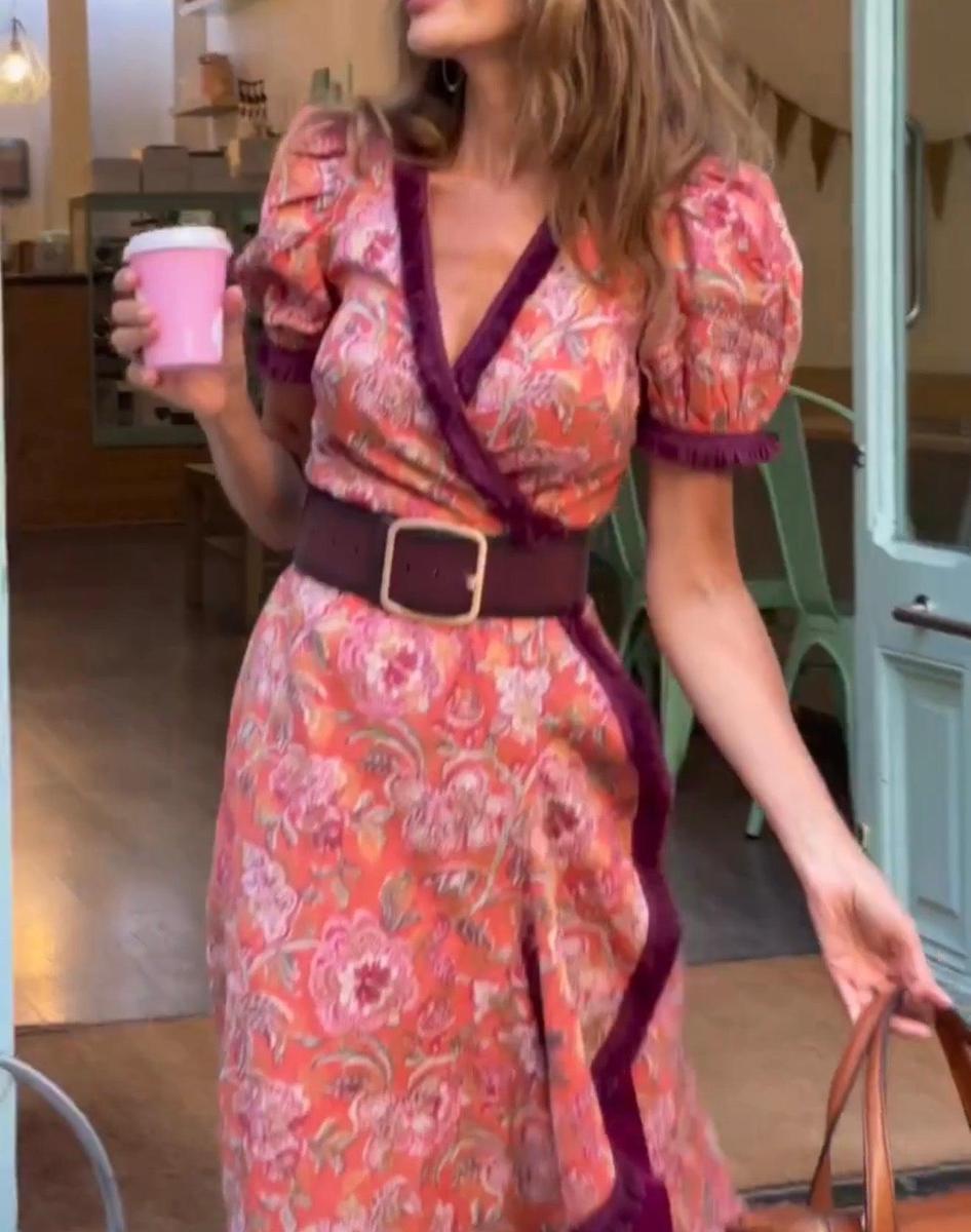 Liana | Summer Pink Maxi Dress