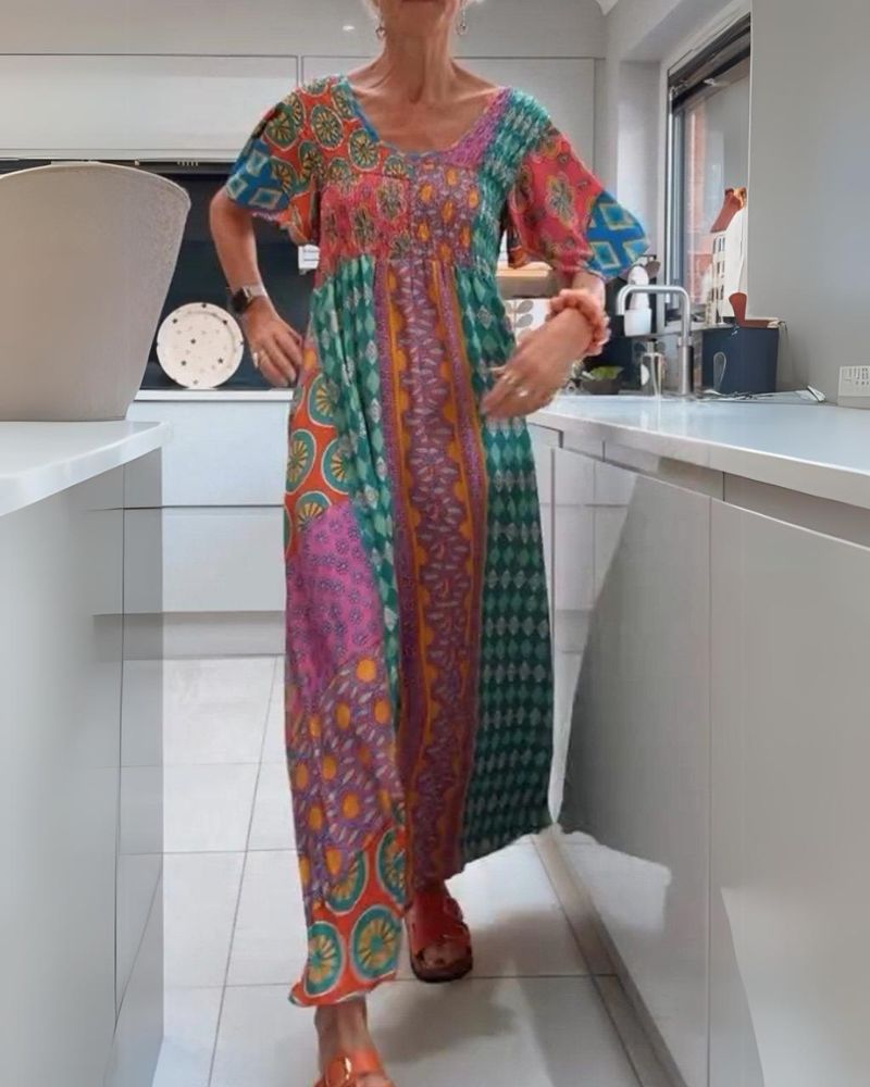 Marella | Colorful Bohemian Dress
