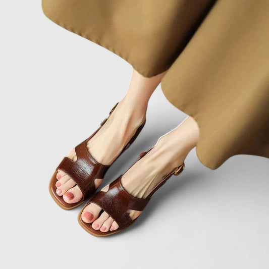 EDEN | Retro Block Heel Sandals