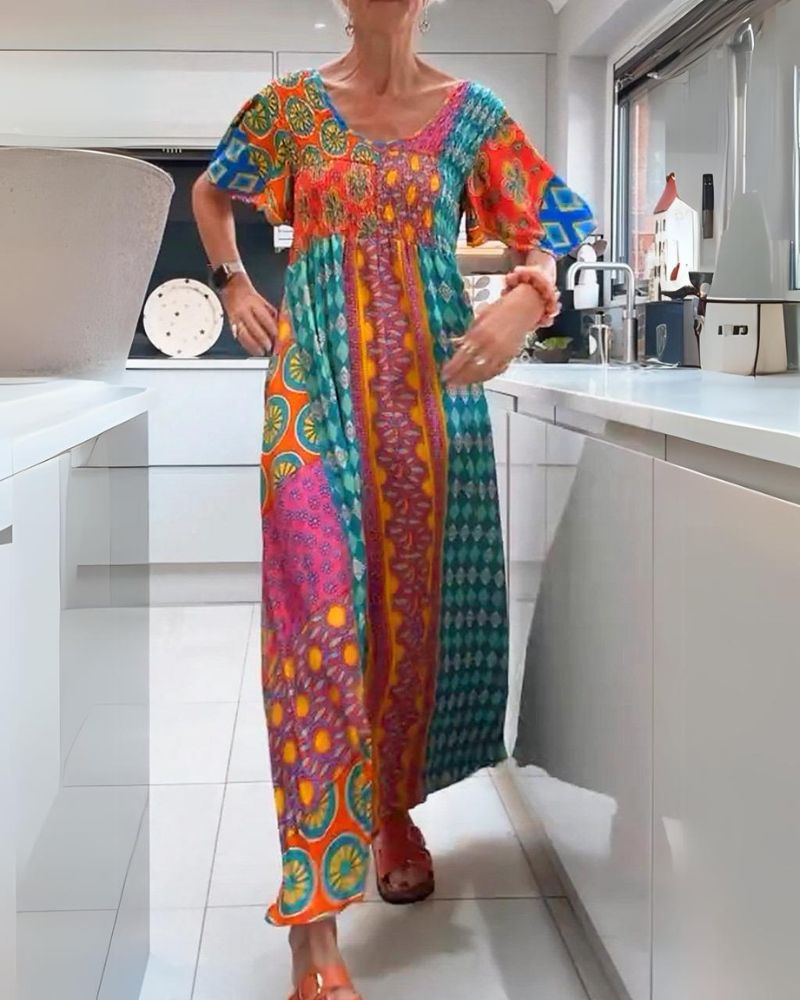 Marella | Colorful Bohemian Dress