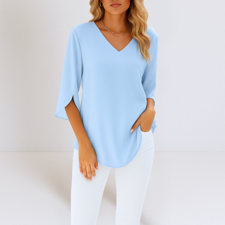 LAYNA | Flowy Blouse with Elegant Sleeves