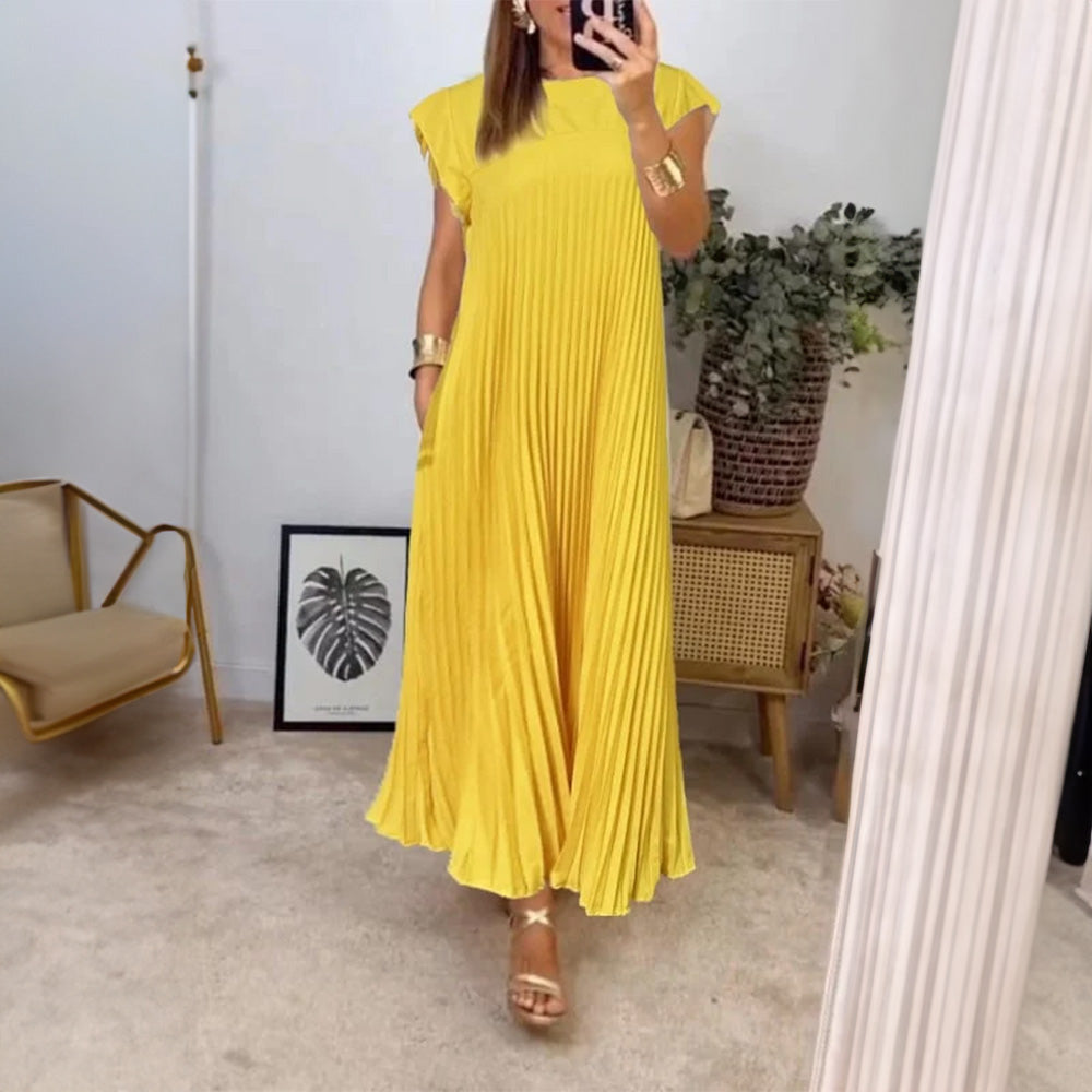 MIRELLE | Pleated A-Line Dress
