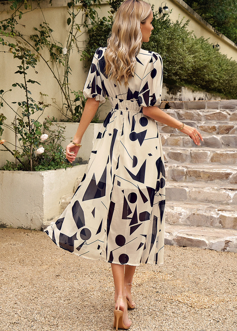 Estella | Flattering Floral Midi Dress