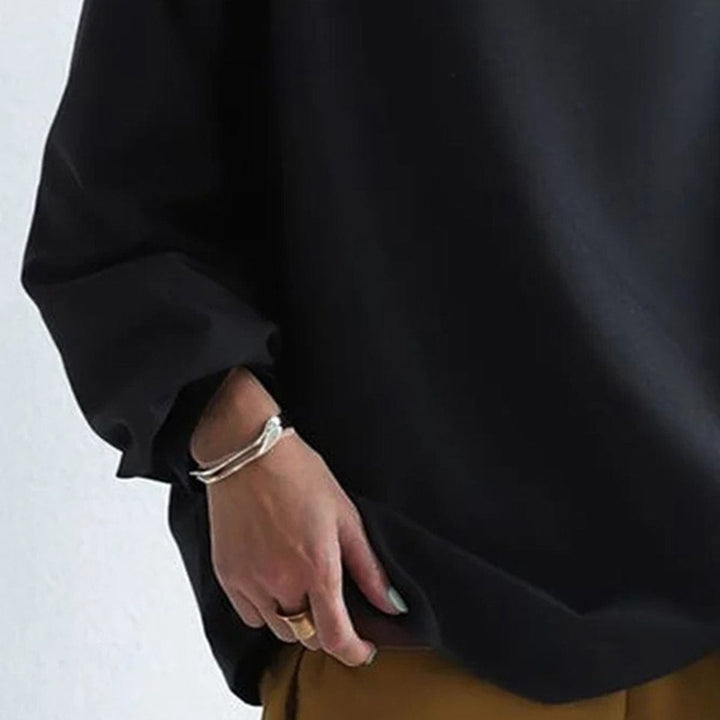 EVELORA | High Neck Cozy Top