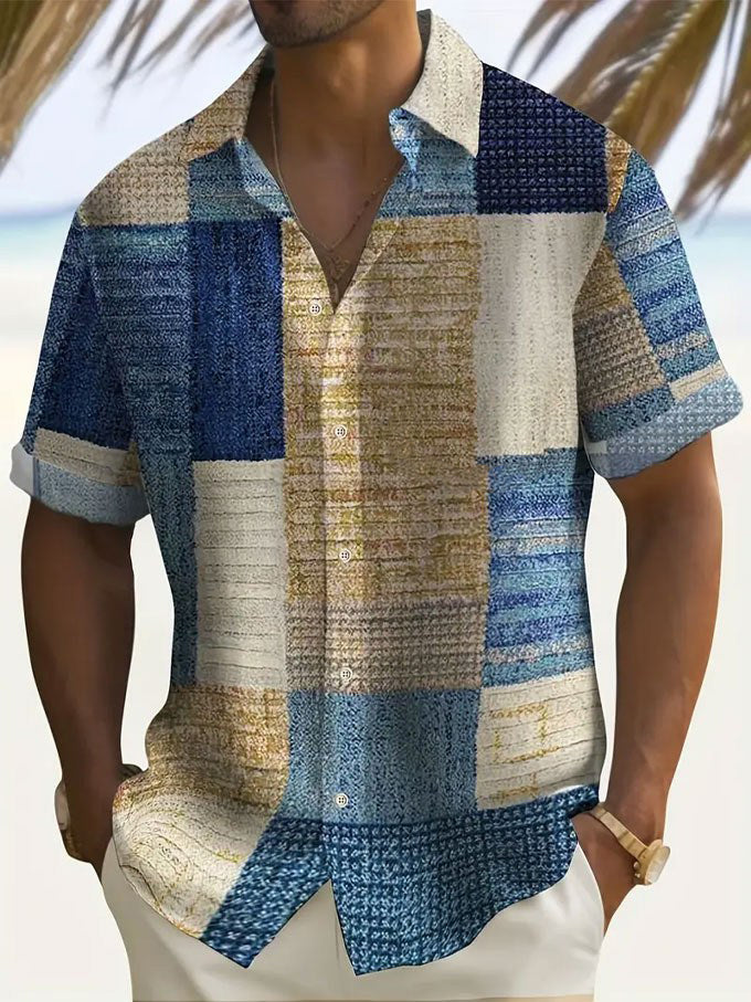 NOLAN | Colorblock Patchwork Shirt
