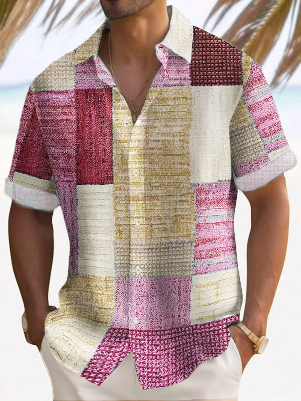 NOLAN | Colorblock Patchwork Shirt
