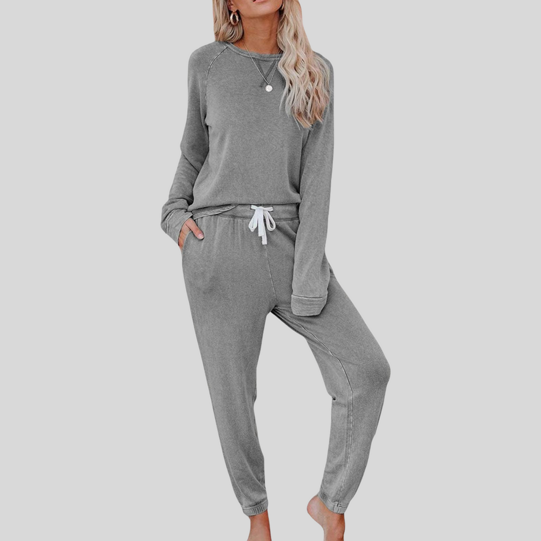 MADELYN | Casual Long Sleeve & Joggers Set