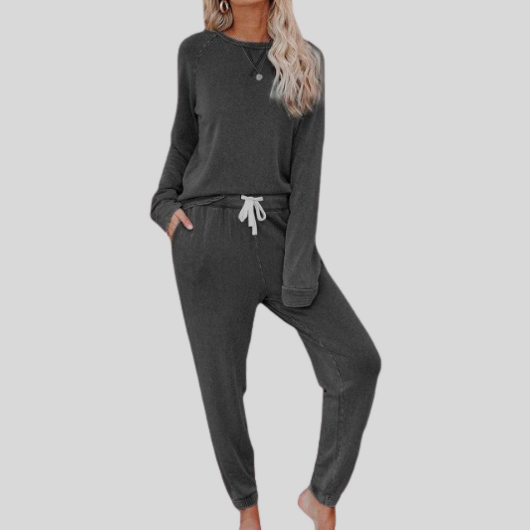 MADELYN | Casual Long Sleeve & Joggers Set