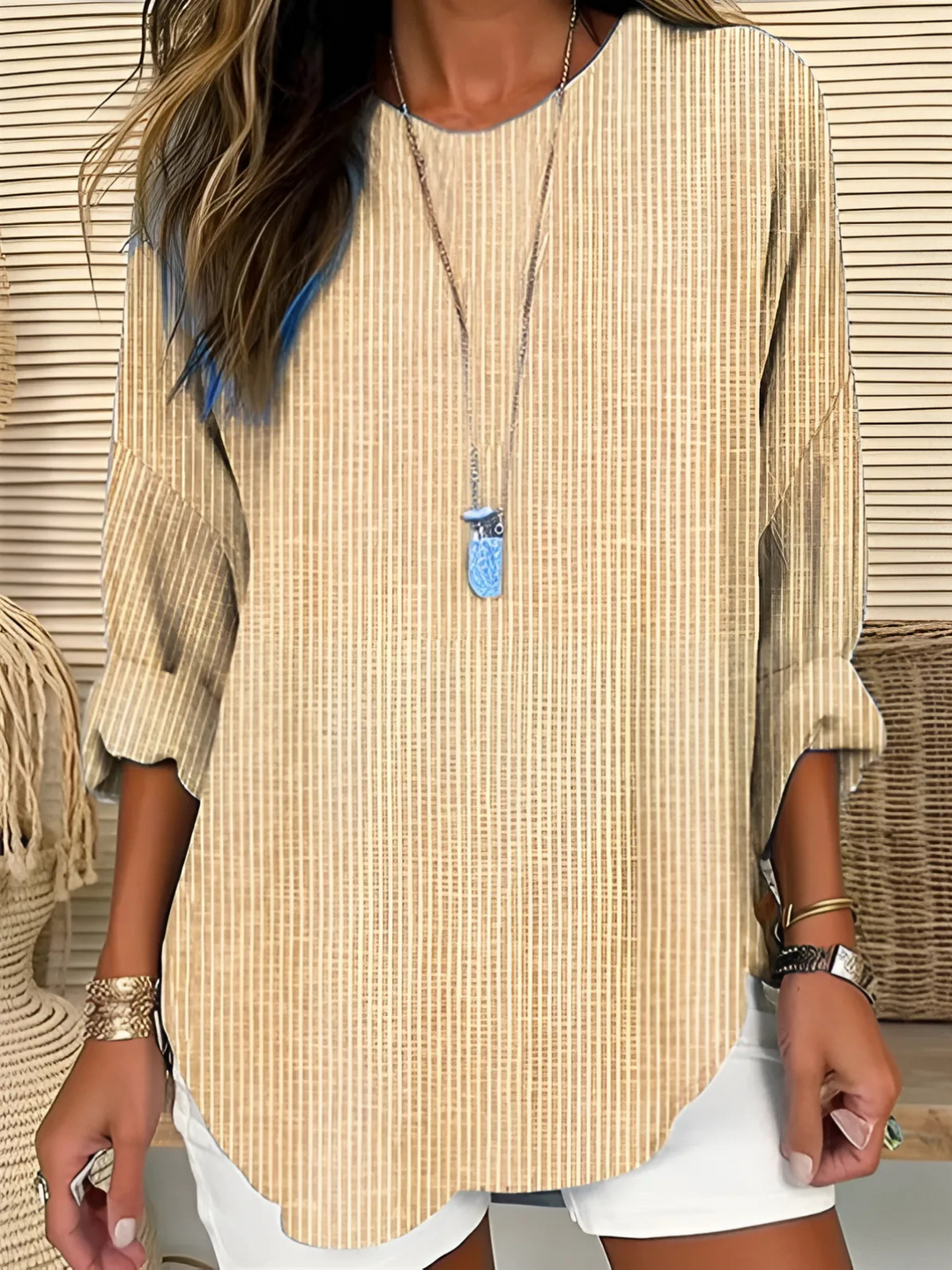 SERENA | Striped Everyday Blouse