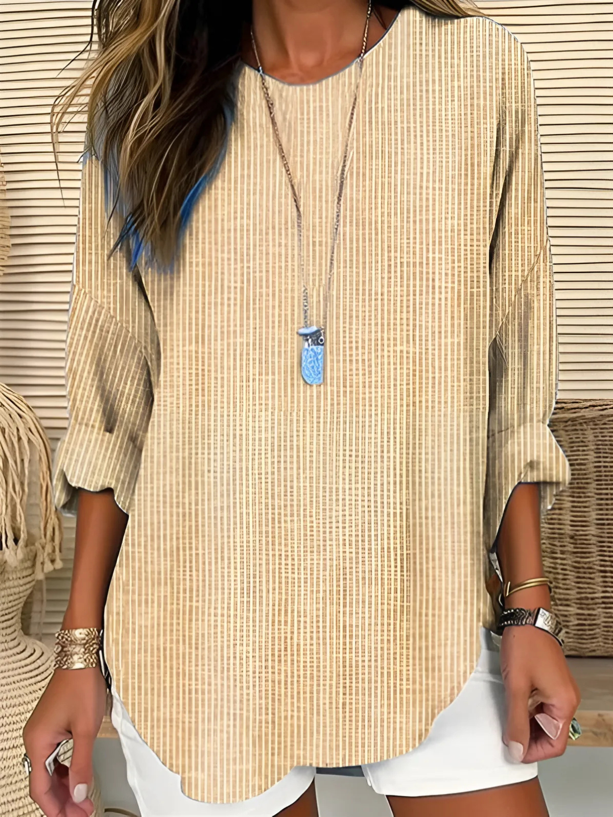 SERENA | Striped Everyday Blouse