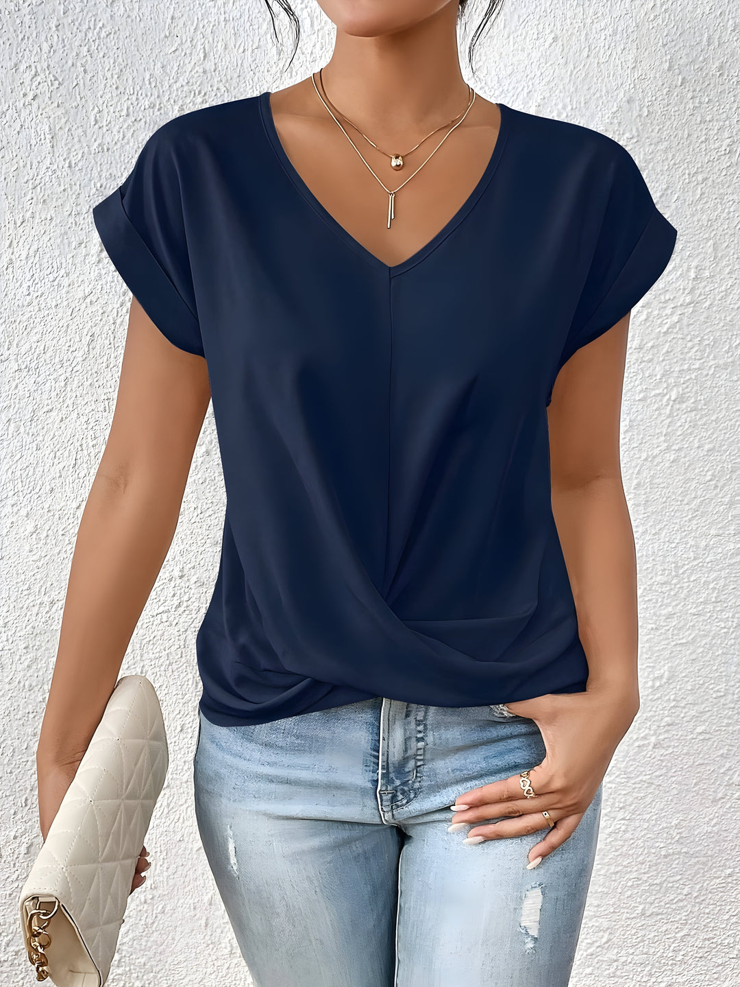 MAREN | Flattering Twist-Front Everyday Top