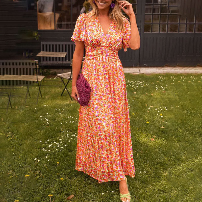 Cienna | Elegant V-Neck Dress